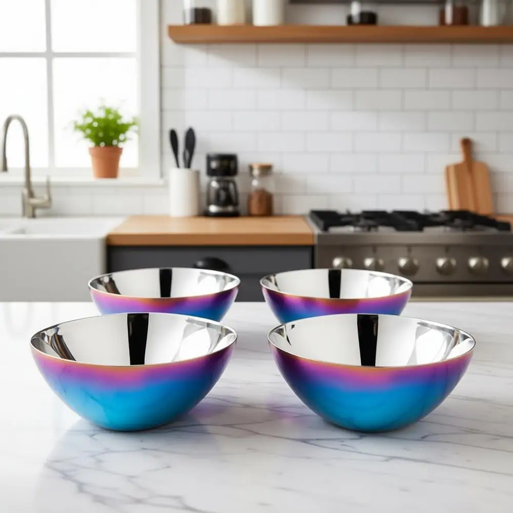 Прочные детские миски для закусок из нержавеющей стали, нетоксичные, легко моются, можно мыть в посудомоечной машине, набор из 4 штук, синие
Прочные детские миски для закусок из нержавеющей стали, нетоксичные, легко моются, можно мыть в посудомоечной машине, набор из 4 штук, синие