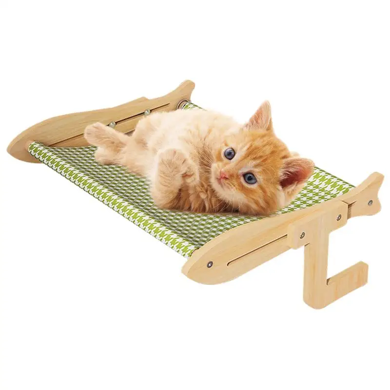 Cat Hammock for Window Breathable Window Cat Perch Sturdy Wooden Pet Furniture for Indoor Windowsill Bedside Balcony Patio
Cat Hammock for Window Breathable Window Cat Perch Sturdy Wooden Pet Furniture for Indoor Windowsill Bedside Balcony Patio