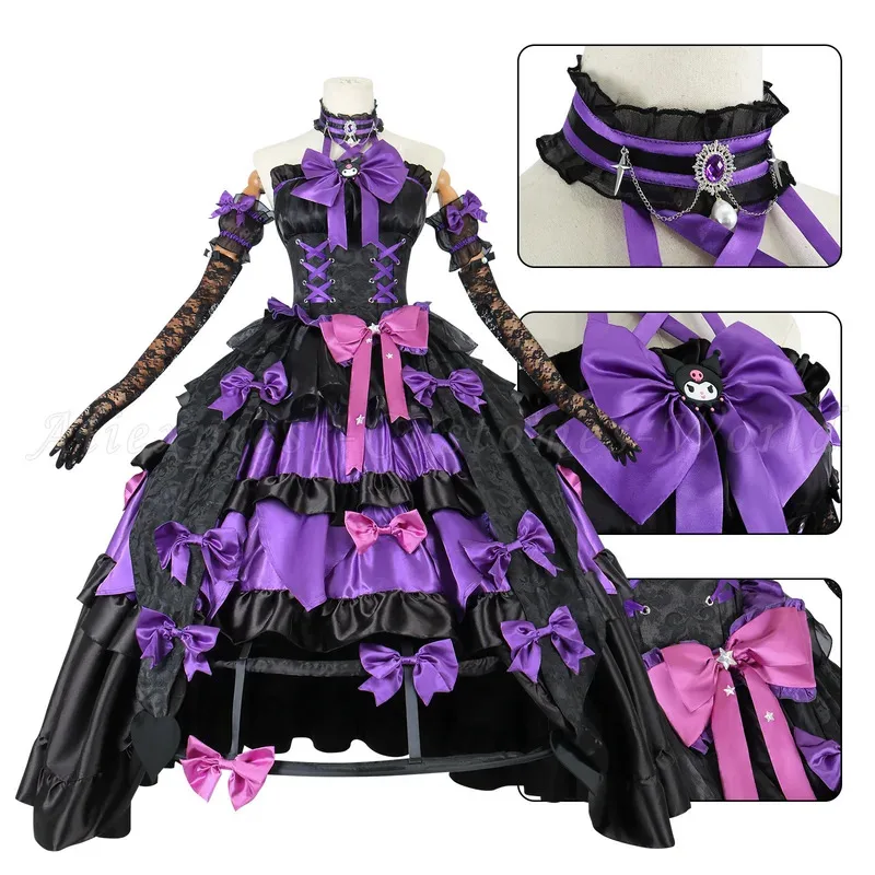 DY20Game Bloody Queen Kuromi Косплей Костюм Аниме Dentity V Черная Лолита Готическое длинное платье с париком Полный комплект для Хэллоуина
DY20Game Bloody Queen Kuromi Косплей Костюм Аниме Dentity V Черная Лолита Готическое длинное платье с париком Полный комплект для Хэллоуина