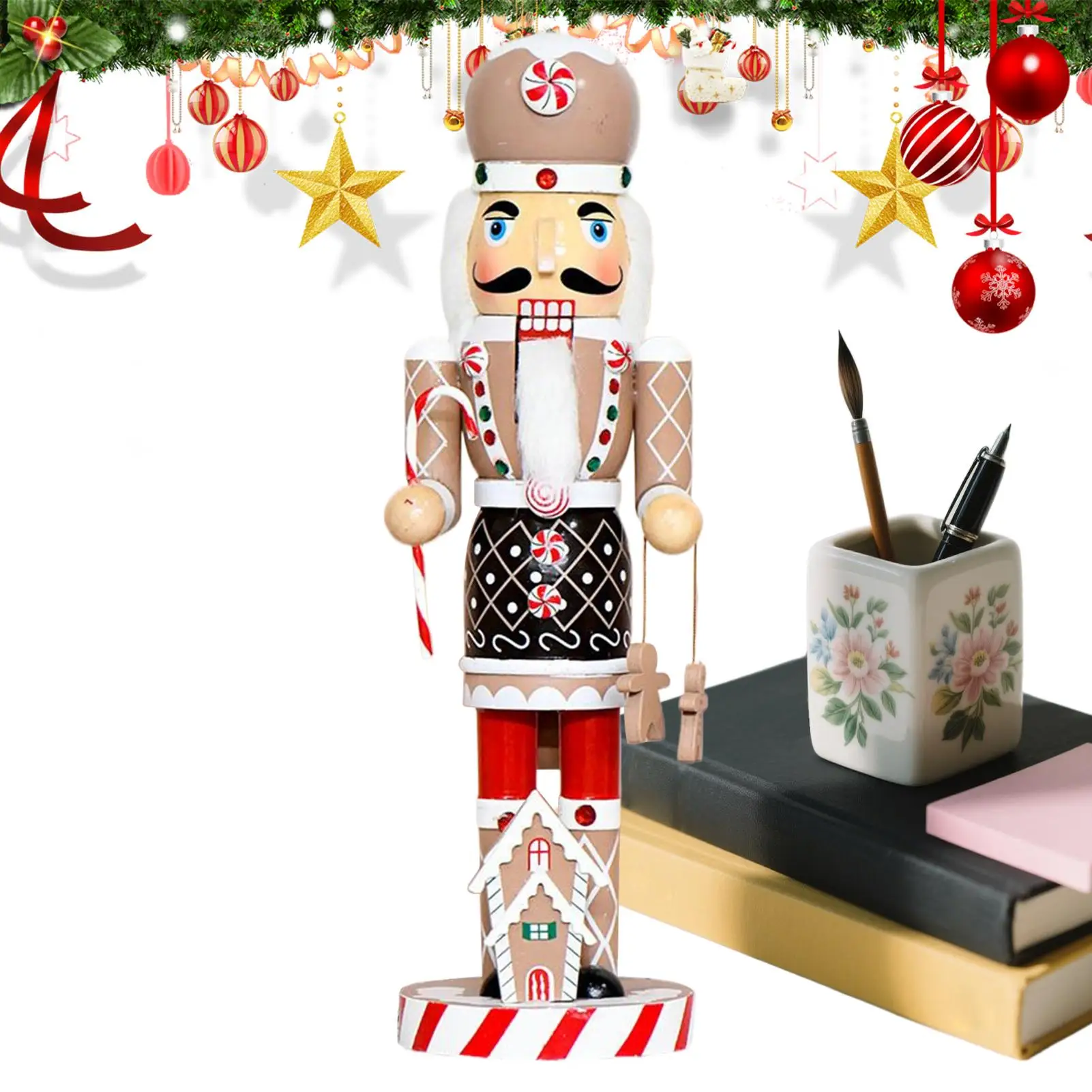 Пряничный Рождественский Щелкунчик 14-дюймовый Традиционный Пряничный Щелкунчик Коллекционные Коллекционные Рождественские Украшения Для
Пряничный Рождественский Щелкунчик 14-дюймовый Традиционный Пряничный Щелкунчик Коллекционные Коллекционные Рождественские Украшения Для