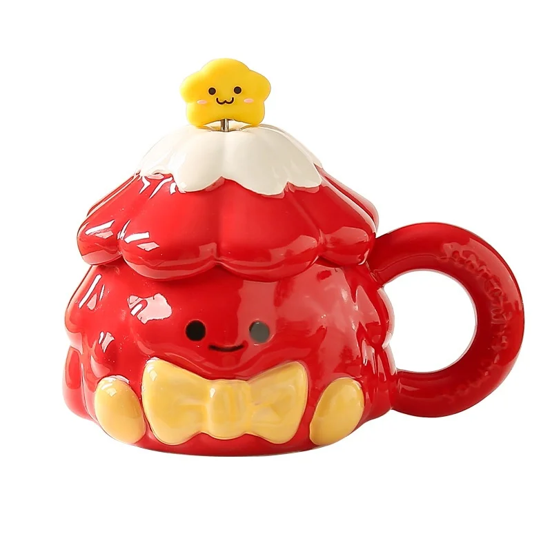 Креативная ручная роспись керамическая чашка большой емкости с крышкой, ложка, рождественская елка, кружка для питья воды, милая игрушка для домашнего использования, фигурка в подарок
Креативная ручная роспись керамическая чашка большой емкости с крышкой, ложка, рождественская елка, кружка для питья воды, милая игрушка для домашнего использования, фигурка в подарок