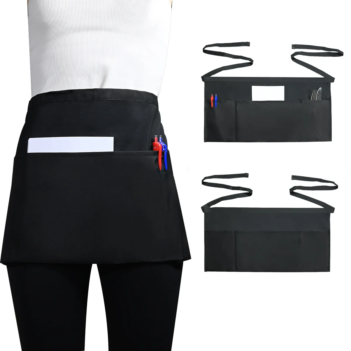 CX waiter apron black waterproof and anti-fouling restaurant hotel kitchen work skirt
CX waiter apron black waterproof and anti-fouling restaurant hotel kitchen work skirt