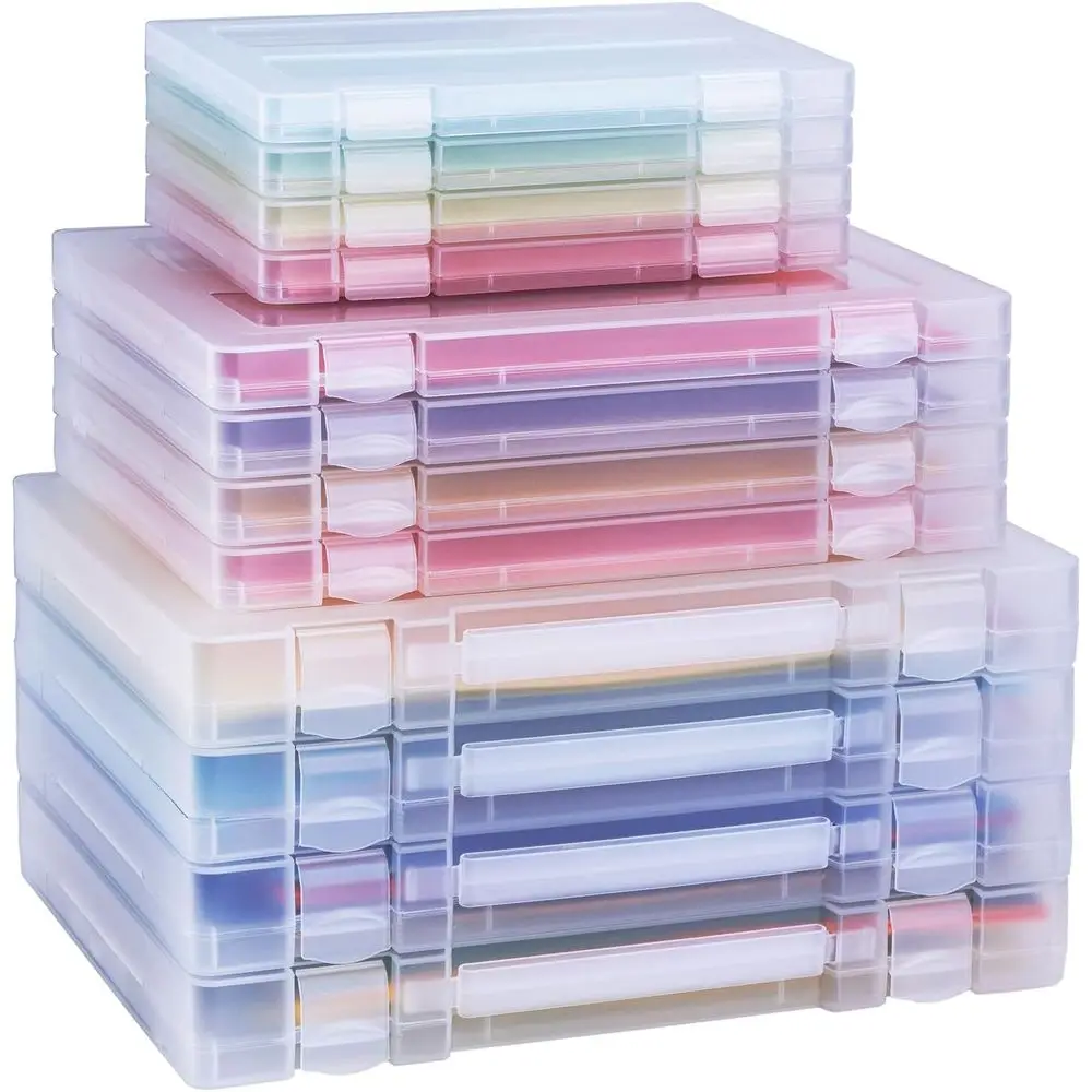 Portable A4/Letter Size Plastic Storage Boxes for Paper and Scrapbook Projects
Portable A4/Letter Size Plastic Storage Boxes for Paper and Scrapbook Projects