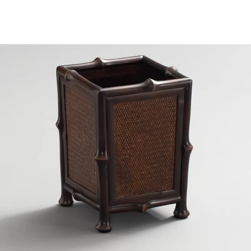 Medieval trash can household living room light luxury high-end high-value large retro new Chinese paper basket
Medieval trash can household living room light luxury high-end high-value large retro new Chinese paper basket