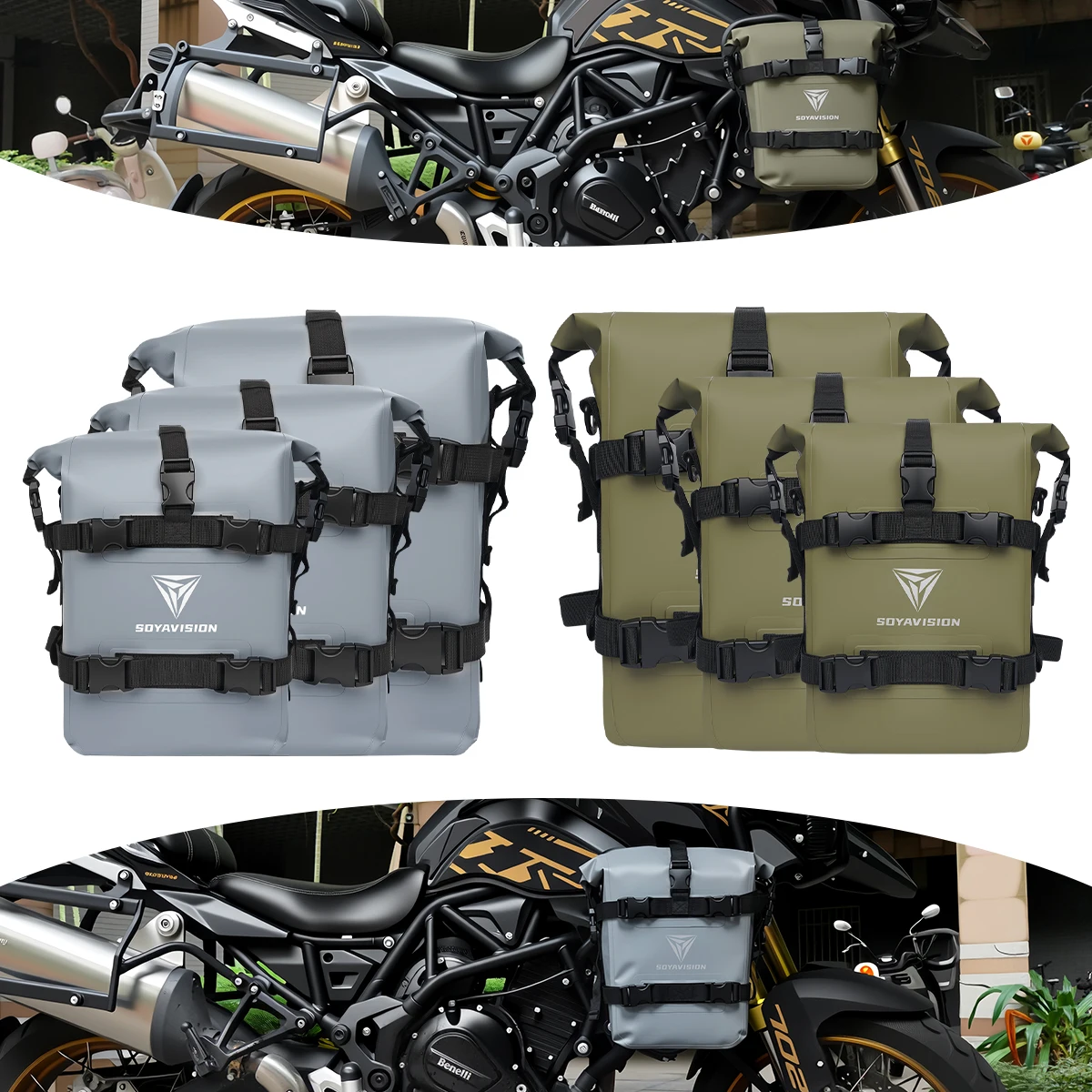 Motorcycle Bumper Bag Waterproof Frame Crash Bar Pack Outdoor Cycling Tool Placement Bag 8L/10L/12L For BMW R1200GS HONDA Suzuki
Motorcycle Bumper Bag Waterproof Frame Crash Bar Pack Outdoor Cycling Tool Placement Bag 8L/10L/12L For BMW R1200GS HONDA Suzuki