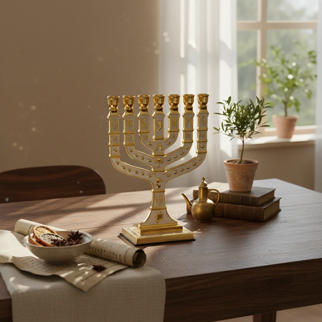 7 Branch Menorah Alloy Cast Jewish Menorah 7 Branch Candelabra Metal Jewish Candlestick Traditional Design for Jews, Synagogue
7 Branch Menorah Alloy Cast Jewish Menorah 7 Branch Candelabra Metal Jewish Candlestick Traditional Design for Jews, Synagogue