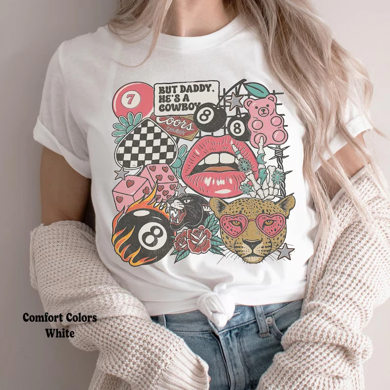 T-shirt Vintage Western Graphic Tee Vintage Cowgirl Shirt Rodeo Clothing Cute Retro Western Tee Gift for Her Shirt
T-shirt Vintage Western Graphic Tee Vintage Cowgirl Shirt Rodeo Clothing Cute Retro Western Tee Gift for Her Shirt