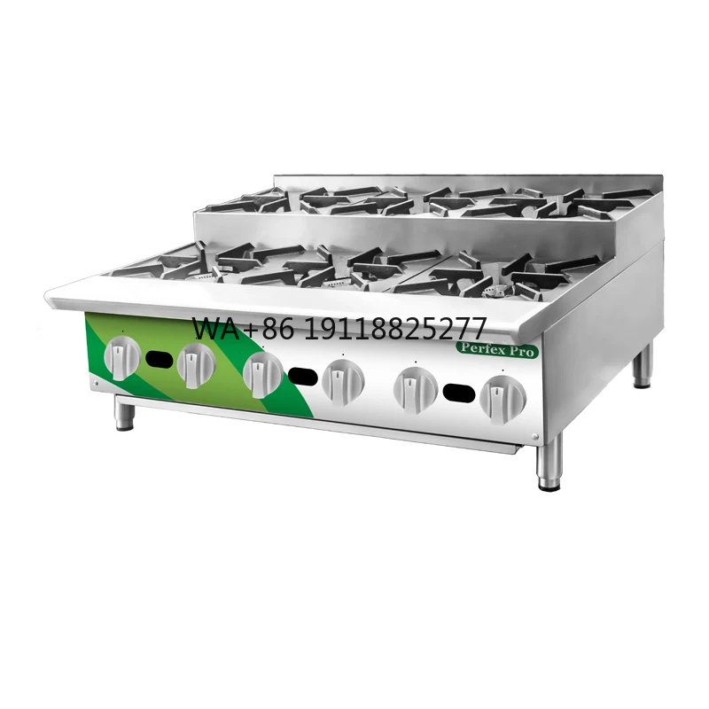 Factory Hot Selling Commercial Kitchen Appliances Gas Step up Stove Cooker with 6 Stove Cooker
Factory Hot Selling Commercial Kitchen Appliances Gas Step up Stove Cooker with 6 Stove Cooker
