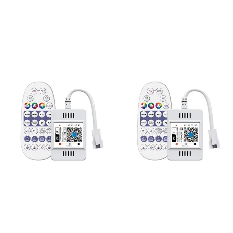 ABJF-2X Wifi SPI Pixel LED Strip Light Controller Music Voice Remote Control Dream Color Tape Lights APP Control Dimmer
ABJF-2X Wifi SPI Pixel LED Strip Light Controller Music Voice Remote Control Dream Color Tape Lights APP Control Dimmer