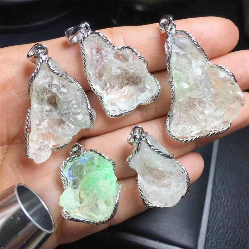 S925 Natural Water Opal Pendant For DIY Jewelry Making Necklace Bracelet Accessories For Gift 13-26MM 1PCS
S925 Natural Water Opal Pendant For DIY Jewelry Making Necklace Bracelet Accessories For Gift 13-26MM 1PCS