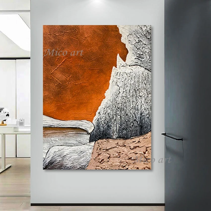 Современное настенное искусство, Геометрическая текстурированная Картина на холсте, ручная работа, без рамки, абстрактная Акриловая картина маслом для украшения дома и комнаты
Современное настенное искусство, Геометрическая текстурированная Картина на холсте, ручная работа, без рамки, абстрактная Акриловая картина маслом для украшения дома и комнаты