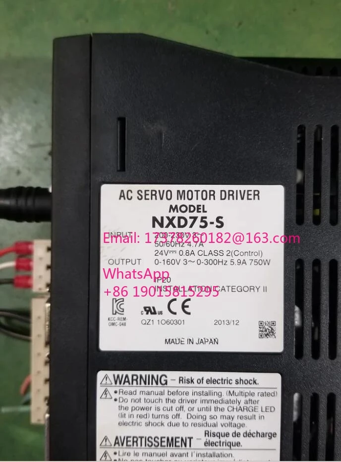 NXD75-S Used in good condition servo driver 
NXD75-S Used in good condition servo driver