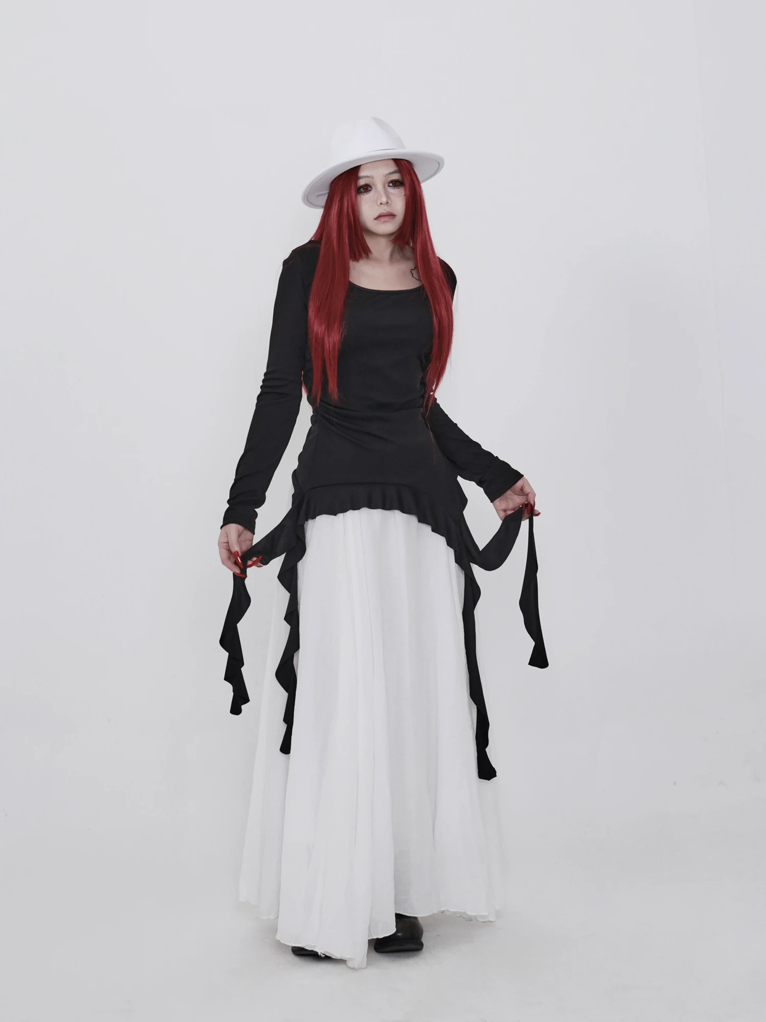 Elegant Asymmetric Hem Long Sleeve Slim Fit Base Shirt Chilled Atmosphere Sash Design Women's T-shirt Breathable Comfortable
Elegant Asymmetric Hem Long Sleeve Slim Fit Base Shirt Chilled Atmosphere Sash Design Women's T-shirt Breathable Comfortable