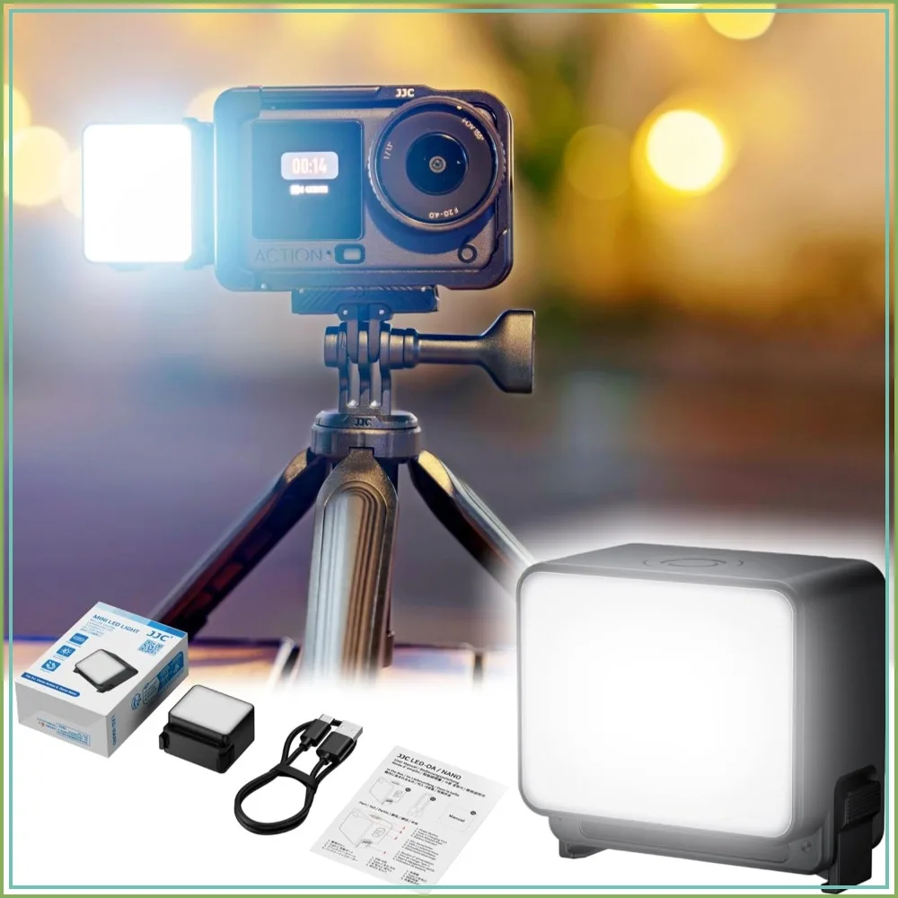 Mini LED Video Light for Action Camera, Rechargeable Waterproof Fill Light for Selfie Vlogging
Mini LED Video Light for Action Camera, Rechargeable Waterproof Fill Light for Selfie Vlogging