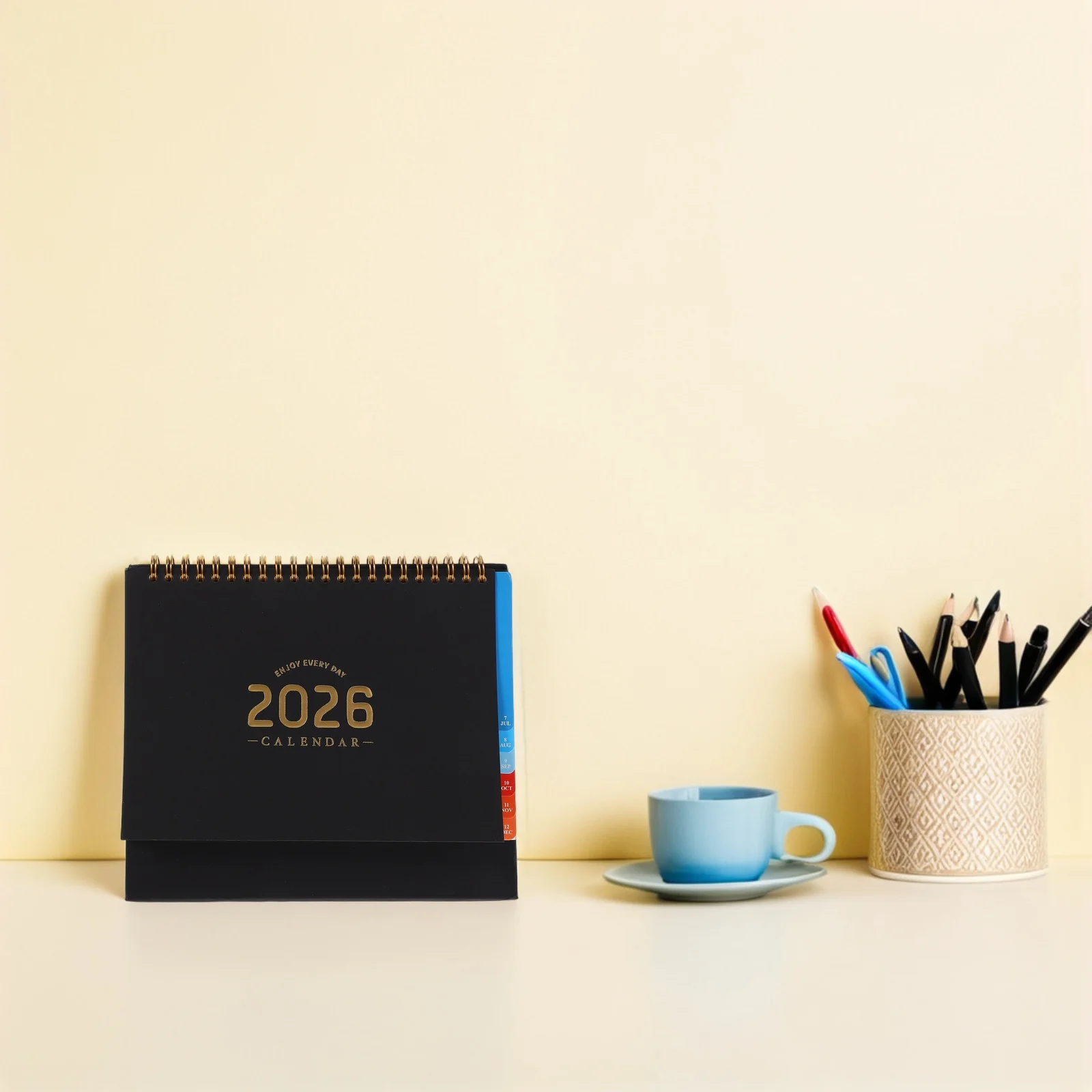 2026 Standing Flip Desk Calendar Minimalist Twin-Wire Binding Colorful Tabs Desktop Organizer Planner Memo Pad Weekly Monthly
2026 Standing Flip Desk Calendar Minimalist Twin-Wire Binding Colorful Tabs Desktop Organizer Planner Memo Pad Weekly Monthly
