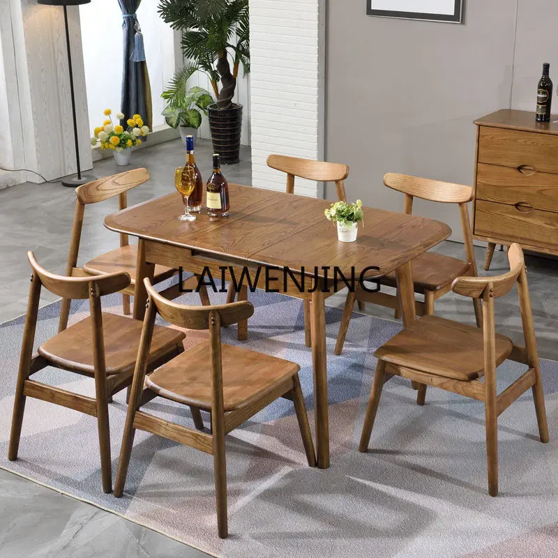SGF Multifunctional Retractable Dining Table Set Modern Simple Solid Wood Shrink Dining Table
SGF Multifunctional Retractable Dining Table Set Modern Simple Solid Wood Shrink Dining Table