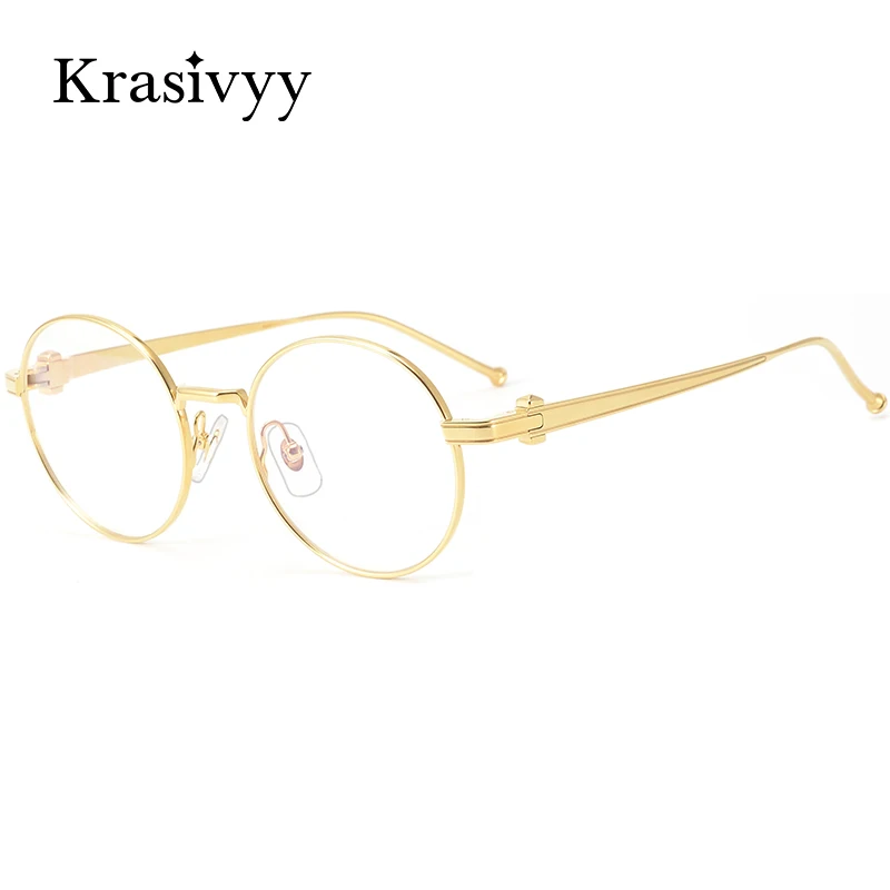 Krasivyy Pure Titanium Glasses Frame Men Luxury Brand Designer Retro Round Optical Eyeglasses Women Ultralight Vintage Eyewear
Krasivyy Pure Titanium Glasses Frame Men Luxury Brand Designer Retro Round Optical Eyeglasses Women Ultralight Vintage Eyewear
