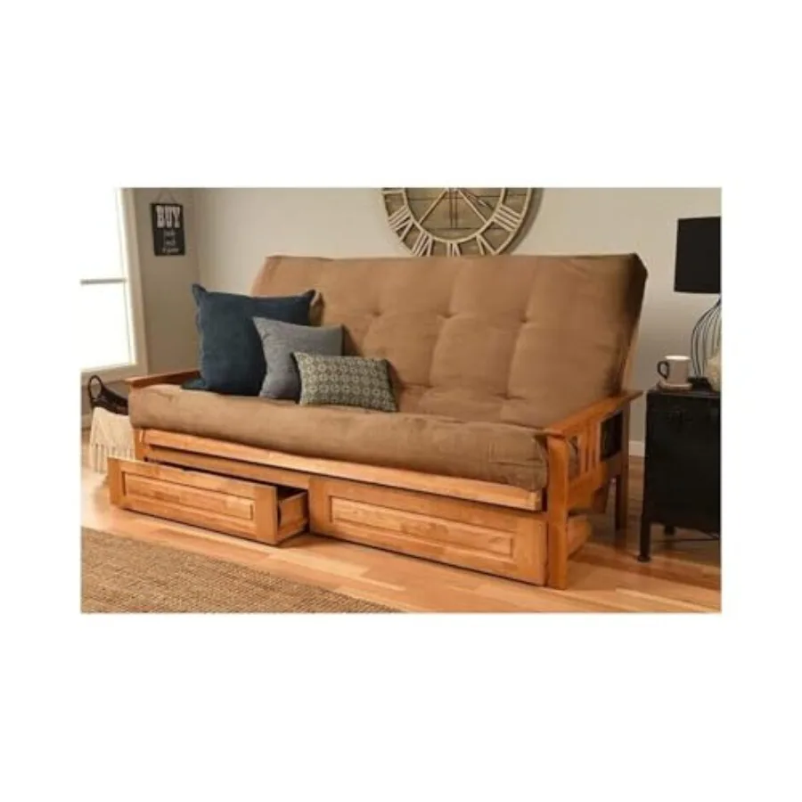 Futon Set Mattress - Foldable Hardwood Sofa Bed for Living Room
Futon Set Mattress - Foldable Hardwood Sofa Bed for Living Room