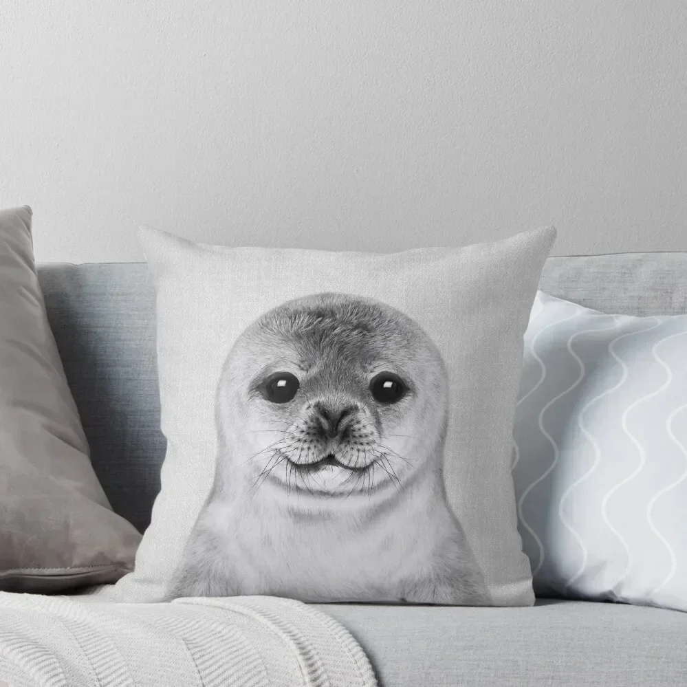 Baby Seal - Black & White Throw Pillow Decorative Pillow Covers For Sofa Throw Pillow Custom Cushion
Baby Seal - Black & White Throw Pillow Decorative Pillow Covers For Sofa Throw Pillow Custom Cushion