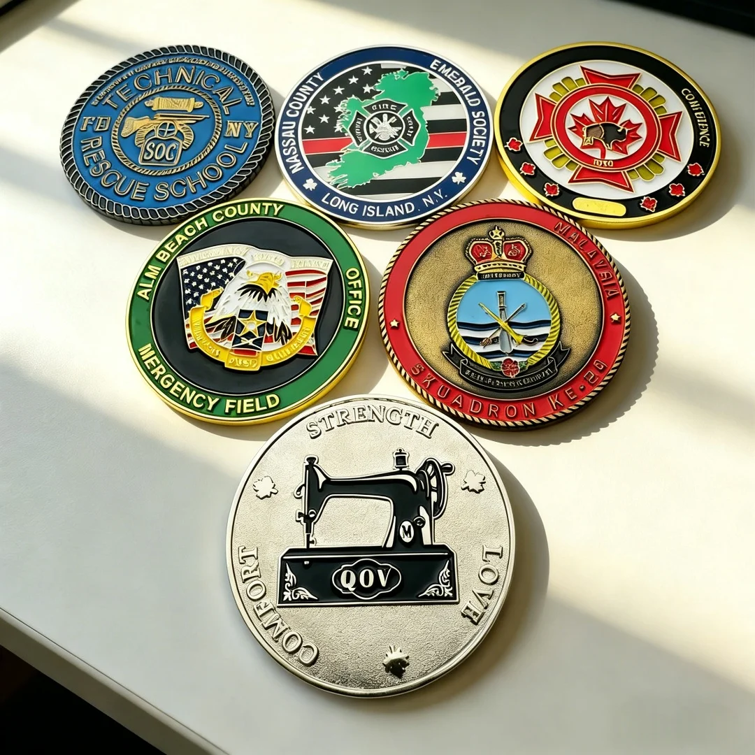 3D Enamel Zinc Alloy Logo Design Metal Die Stamping Engraving Custom Commemorative Souvenir Challenge Coin for Collection
3D Enamel Zinc Alloy Logo Design Metal Die Stamping Engraving Custom Commemorative Souvenir Challenge Coin for Collection