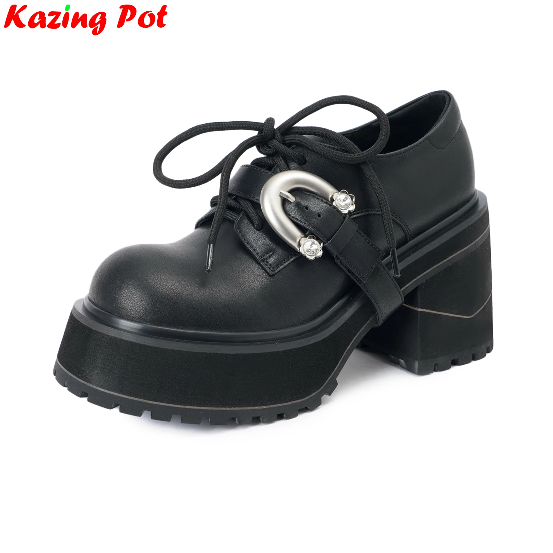 Krazing Pot 9.5cm Super High Cow Leather Chic Spring Casual Shoes Platform Comfort Loafers Luxury Dating School Ins Women Pumps
Krazing Pot 9.5cm Super High Cow Leather Chic Spring Casual Shoes Platform Comfort Loafers Luxury Dating School Ins Women Pumps