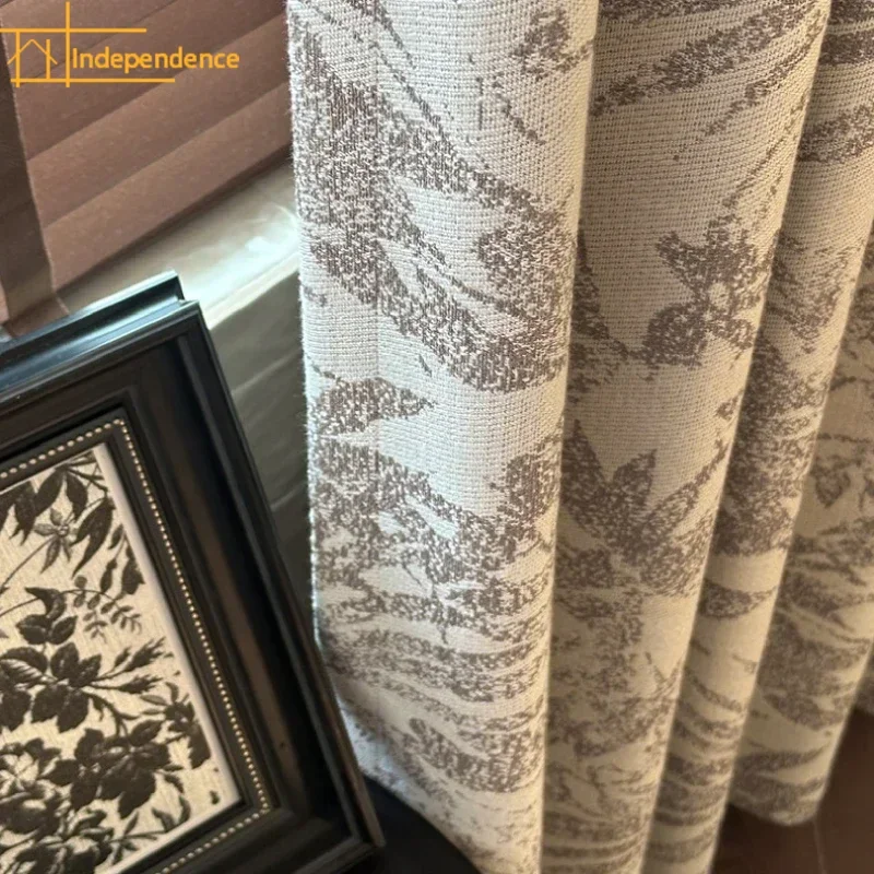 Milk Tea Color Thickened Retro Cotton and Linen Jacquard Blackout Curtains for Living Room Bedroom Window Customized Finished
Milk Tea Color Thickened Retro Cotton and Linen Jacquard Blackout Curtains for Living Room Bedroom Window Customized Finished