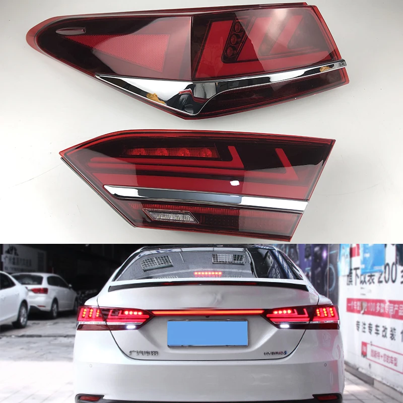 Новый светодиодный задний фонарь для Toyota Camry 2017 2018 2019 2020, обновление светодиода до LS400, дизайн, сигнальный фонарь, задний фонарь
Новый светодиодный задний фонарь для Toyota Camry 2017 2018 2019 2020, обновление светодиода до LS400, дизайн, сигнальный фонарь, задний фонарь