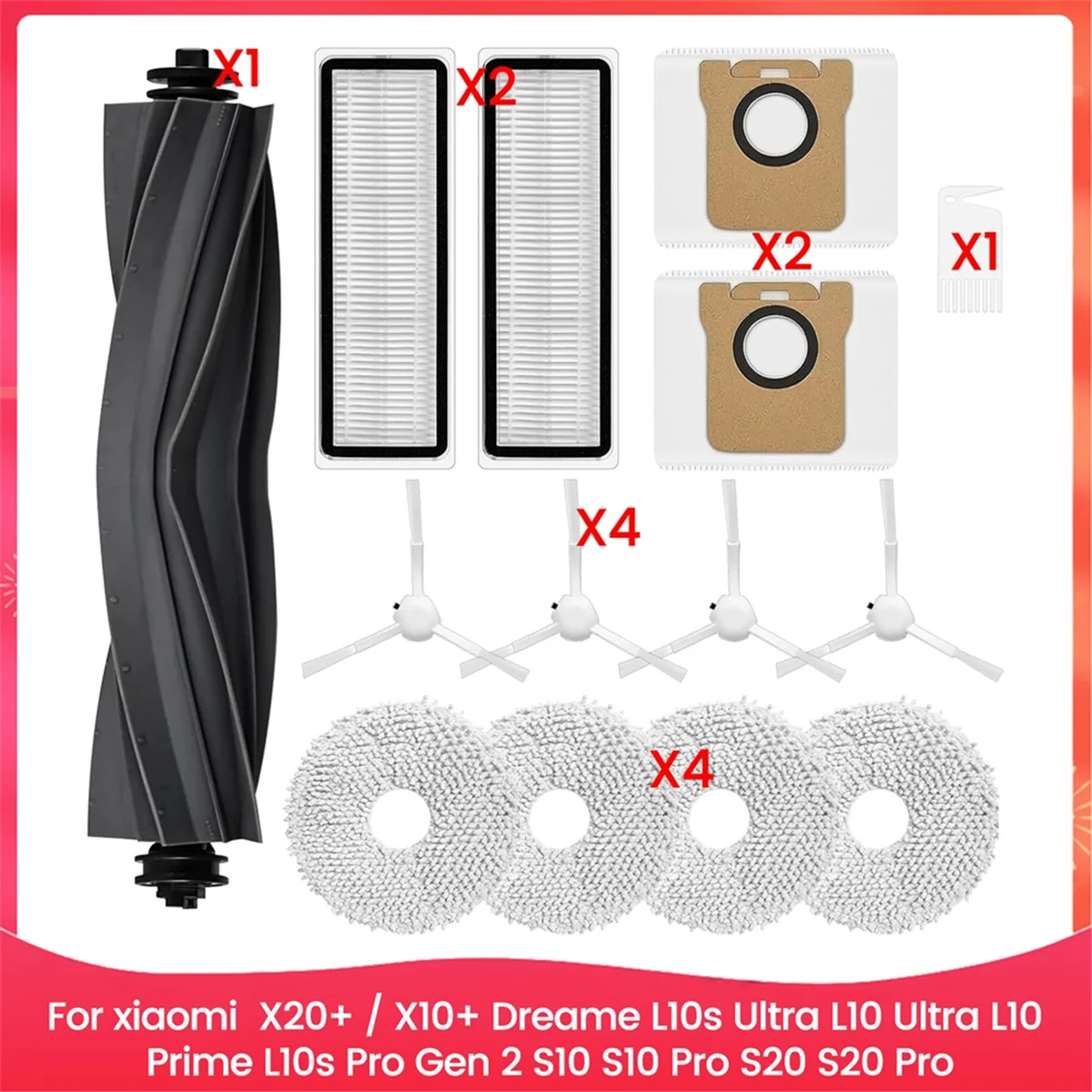A17F-For Xiaomi X20+ / X10+, for Dreame L10s Ultra, L10 Ultra, S10, S10 Pro, S20, S20 Pro Robot Vacuum Replacement Parts
A17F-For Xiaomi X20+ / X10+, for Dreame L10s Ultra, L10 Ultra, S10, S10 Pro, S20, S20 Pro Robot Vacuum Replacement Parts