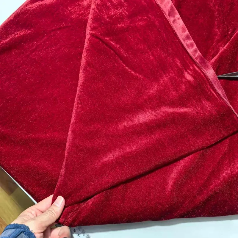 Burgundy Velvet Fabric 100% Chemical Fiber Festival Party Decorative Stage Decoration Material Tablecloth Cover Cloth By Meter
Burgundy Velvet Fabric 100% Chemical Fiber Festival Party Decorative Stage Decoration Material Tablecloth Cover Cloth By Meter