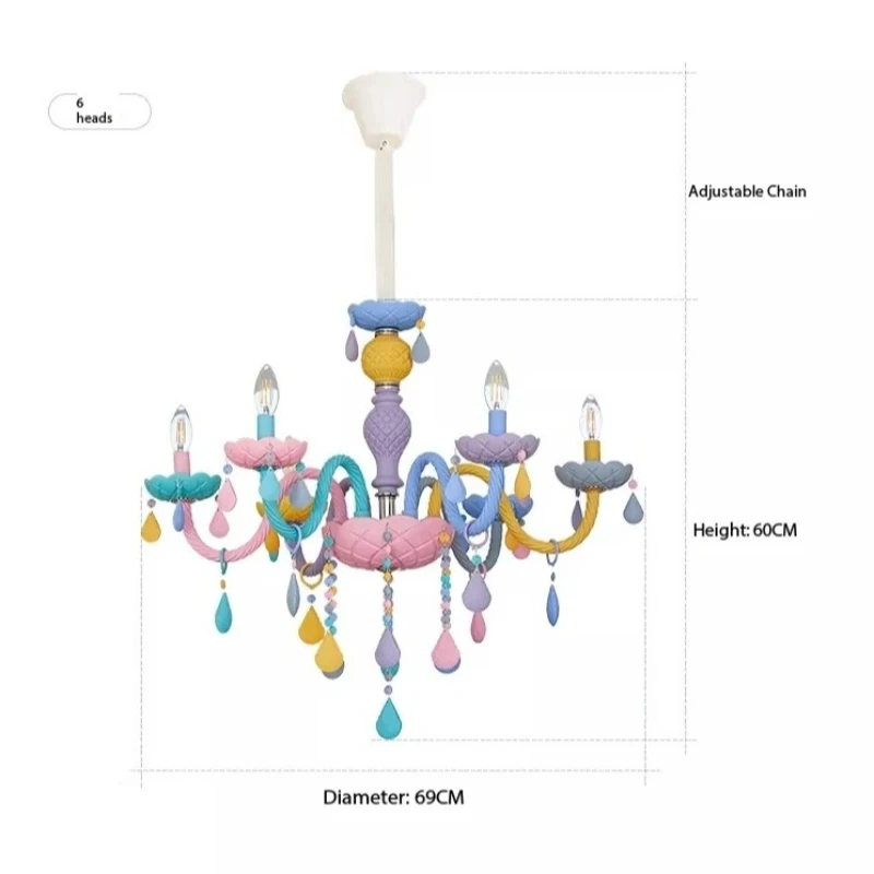 Macaron Crystal Pendant European Creative Home Decoration Lighting Fixtures for Restaurant Children's Room Bedroom
Macaron Crystal Pendant European Creative Home Decoration Lighting Fixtures for Restaurant Children's Room Bedroom