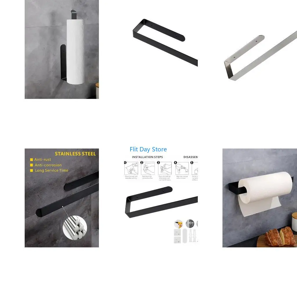 F92C Under Cabinet Toilet Roll Storage Rack Stainless Steel Paper Towel Holder Rustproof Towel Hanger Storage Shelf
F92C Under Cabinet Toilet Roll Storage Rack Stainless Steel Paper Towel Holder Rustproof Towel Hanger Storage Shelf
