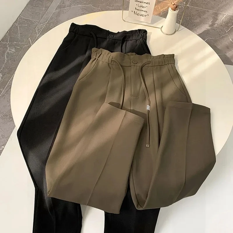 plus Size Women's High Waist Wide Leg Pants Ice Silk Casual Summer Loose Fit Trousers Korean Style Commute Pure Color
plus Size Women's High Waist Wide Leg Pants Ice Silk Casual Summer Loose Fit Trousers Korean Style Commute Pure Color