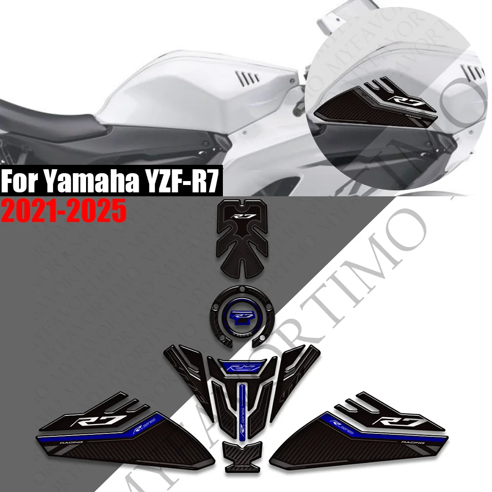 For Yamaha YZF-R7 YZFR7 YZF R7 2021 - 2025 Motorcycle Tank Pad TankPad Cap Grips Gas Fuel Kit Knee Stickers Decals Protection
For Yamaha YZF-R7 YZFR7 YZF R7 2021 - 2025 Motorcycle Tank Pad TankPad Cap Grips Gas Fuel Kit Knee Stickers Decals Protection