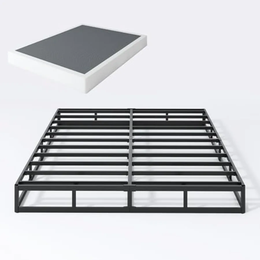 7 Inch Box Spring Size Bed Base, 3000 lbs Black Heavy Duty Metal Mattress Foundation with Easy Clean Fabric Cover, Noise Free,
7 Inch Box Spring Size Bed Base, 3000 lbs Black Heavy Duty Metal Mattress Foundation with Easy Clean Fabric Cover, Noise Free,