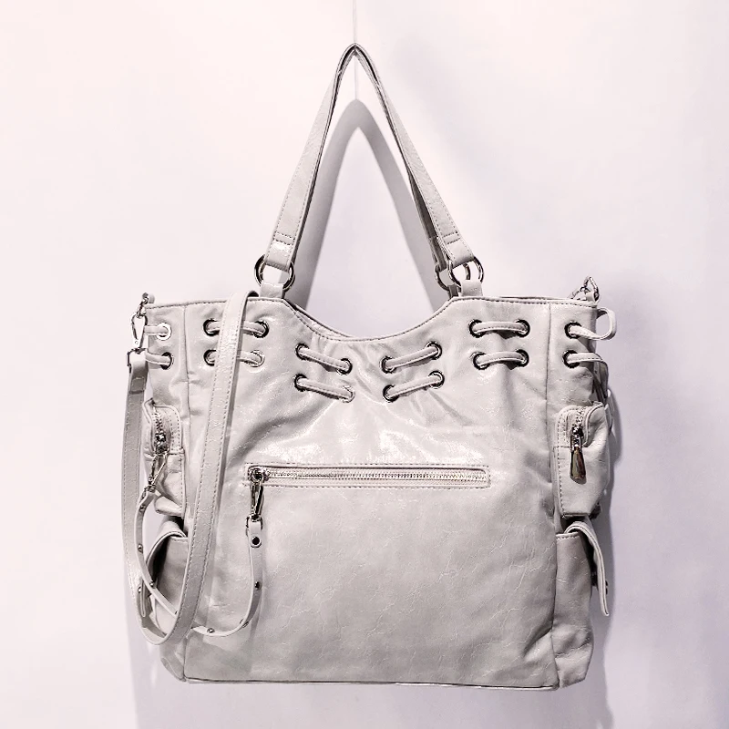 Korean Casual Tote Bag For Women Luxury Designer Handbags And Purses 2025 New In PU Rivet Large Capacity Soft Underarm Shoulder
Korean Casual Tote Bag For Women Luxury Designer Handbags And Purses 2025 New In PU Rivet Large Capacity Soft Underarm Shoulder