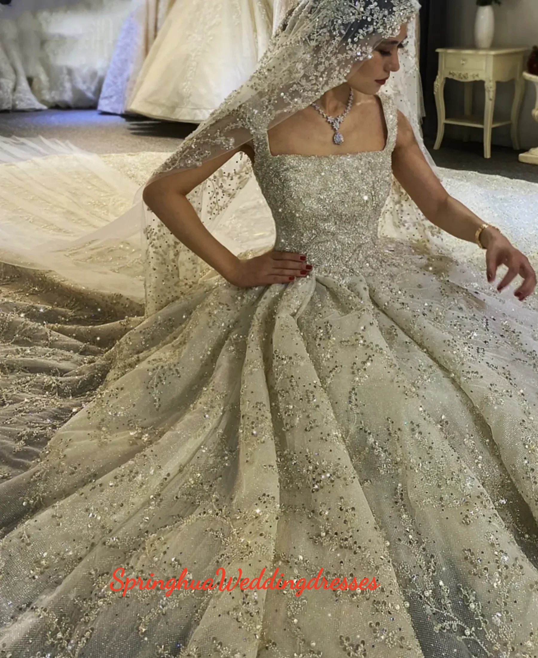 Customized 2026 Luxury Princess Wedding Dresses Straps Full Beading Bridal Gown Sleeveless vestidos de novias
Customized 2026 Luxury Princess Wedding Dresses Straps Full Beading Bridal Gown Sleeveless vestidos de novias