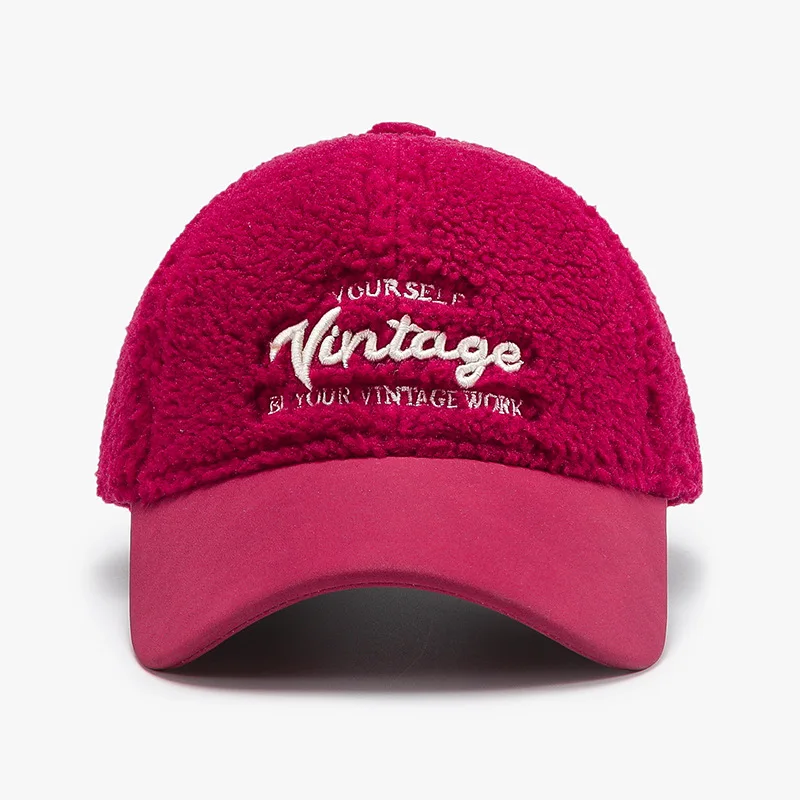 plush baseball cap for women and men solid color autumn winter caps unisex letters embroidery
plush baseball cap for women and men solid color autumn winter caps unisex letters embroidery