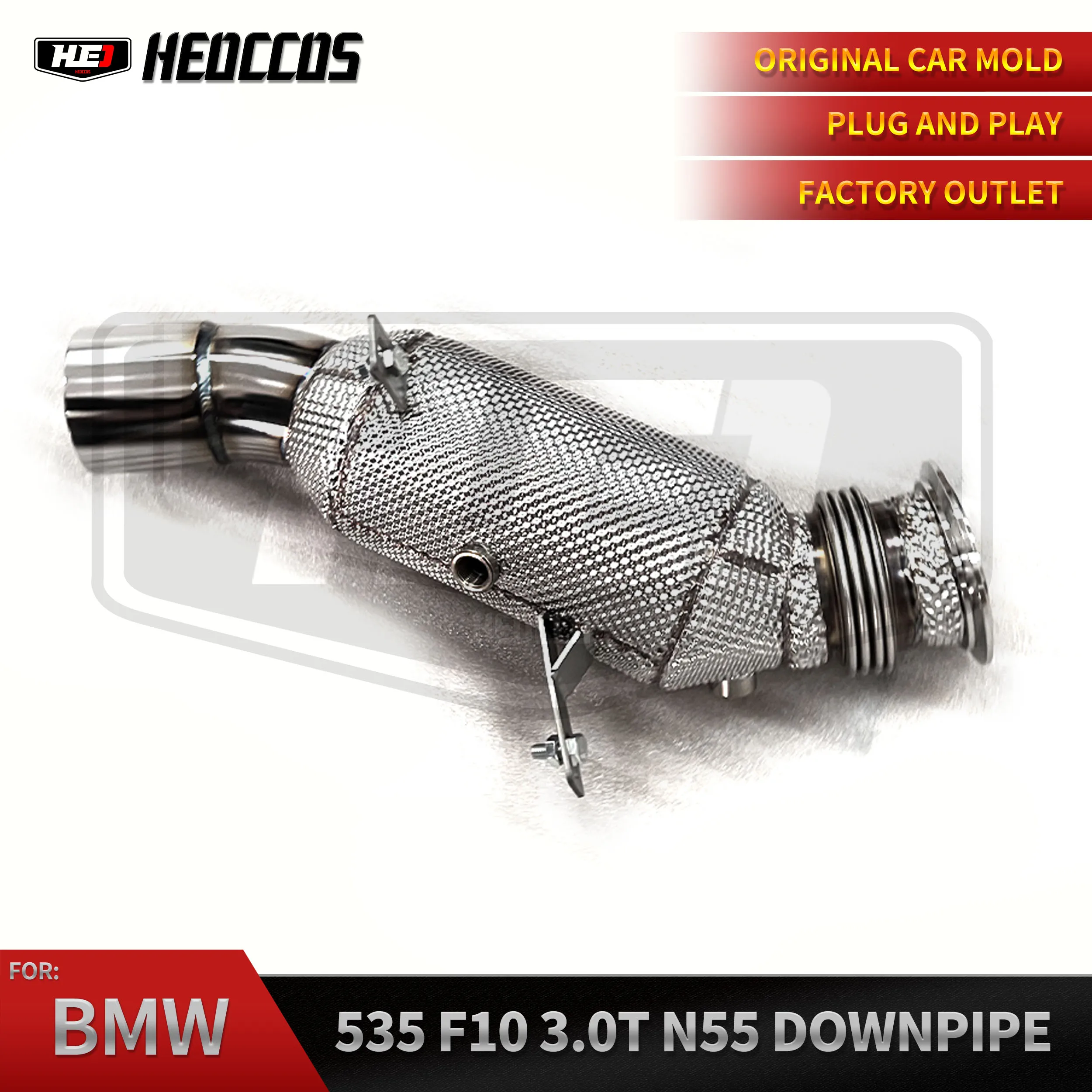 HEO Car Performance Exhaust Pipe For BMW 535 F10 3.0T N55 Downpipe With Heat Insulation
HEO Car Performance Exhaust Pipe For BMW 535 F10 3.0T N55 Downpipe With Heat Insulation