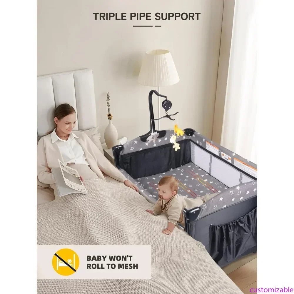 Прикроватная люлька для младенцев, портативная детская кроватка с москитной сеткой, матрасом, пеленальным столиком, манежем для новорожденных и малышей, комплект
Прикроватная люлька для младенцев, портативная детская кроватка с москитной сеткой, матрасом, пеленальным столиком, манежем для новорожденных и малышей, комплект