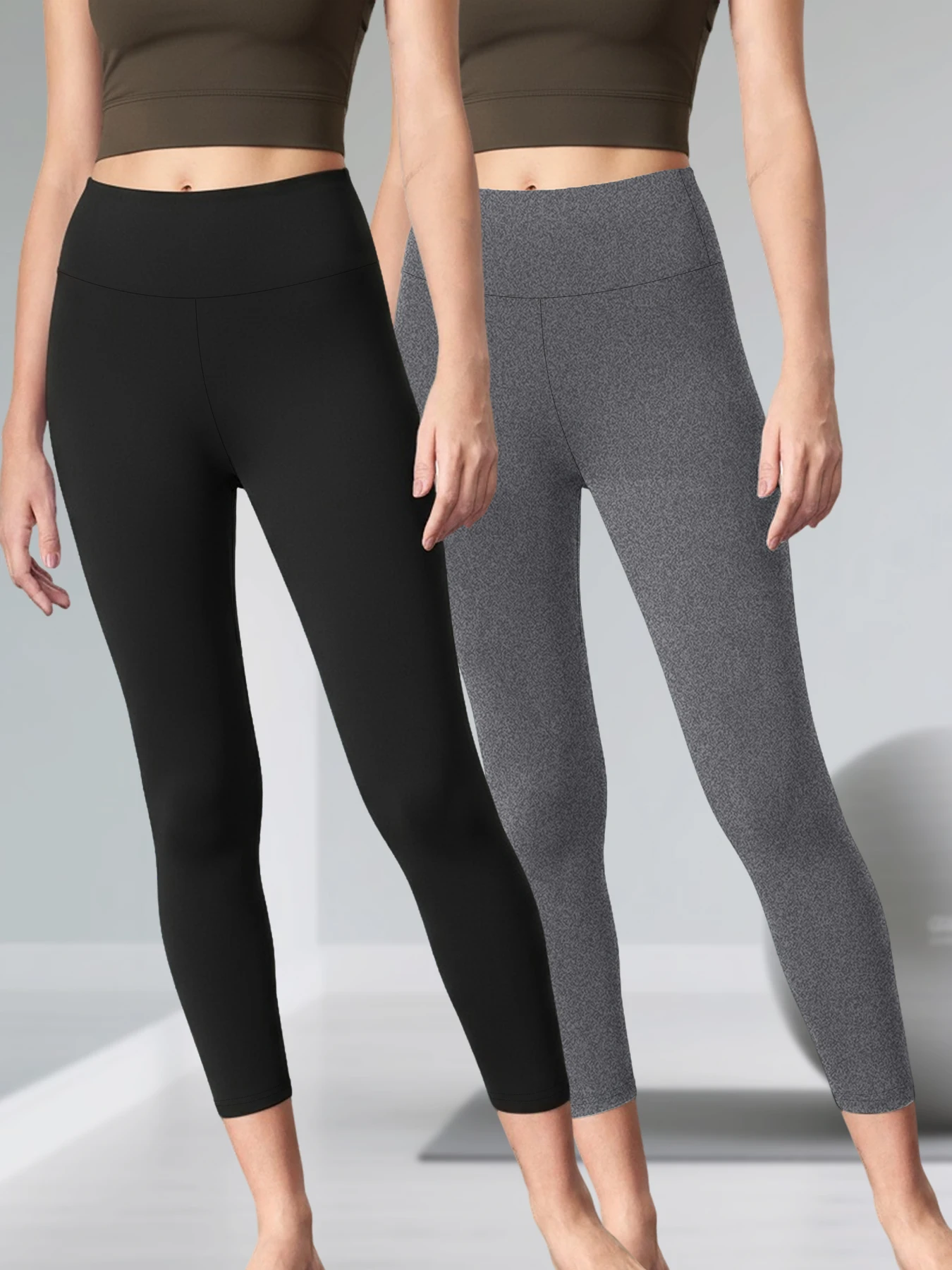 Комплект из двух женских леггинсов с высокой талией и контролем живота — супермягкая ткань, идеально подходит для йоги, бега, тренировок и расслабления дома
Комплект из двух женских леггинсов с высокой талией и контролем живота — супермягкая ткань, идеально подходит для йоги, бега, тренировок и расслабления дома