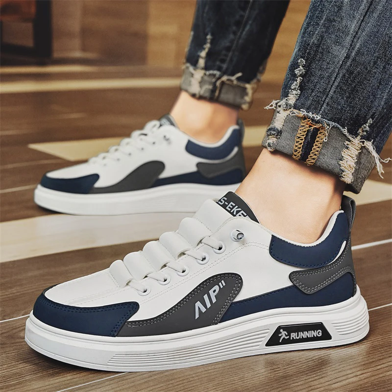Hot Sale Mens Casual Sneakers Leather Fashion Running Shoes Lightweight Round Head Non Slip Platform Shoe High Quality Men Shoes
Hot Sale Mens Casual Sneakers Leather Fashion Running Shoes Lightweight Round Head Non Slip Platform Shoe High Quality Men Shoes