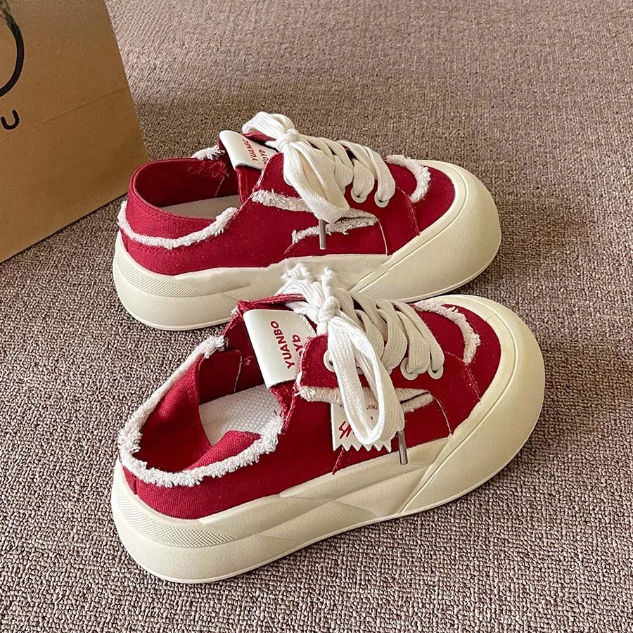 FAD Z Women's Breathable Thin Board oes 2025 New Autumn Thi Bot White Sneakers for Skirts Bread oes Casual Canvas...
FAD Z Women's Breathable Thin Board oes 2025 New Autumn Thi Bot White Sneakers for Skirts Bread oes Casual Canvas...