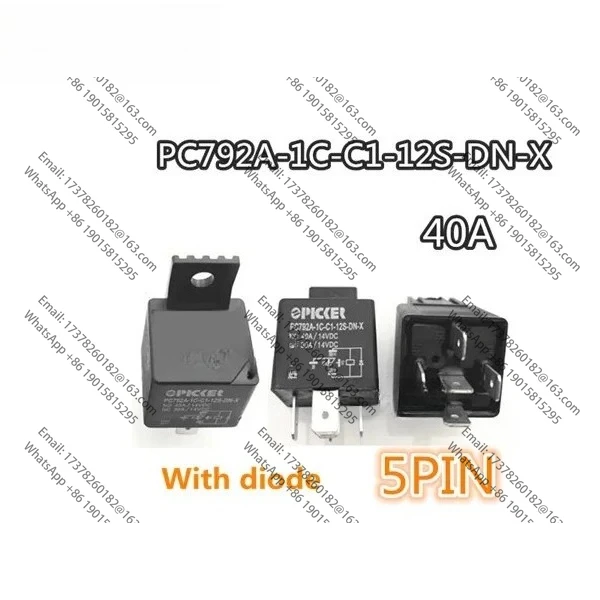5PCS 100%NEW 12V relay PC792A-1C-C1-12S-DN-X PC792A1CC112SDNX PC792A 1C C1 12S DN X 40A 5PIN With diode HFV4 012-1Z4SGD1
5PCS 100%NEW 12V relay PC792A-1C-C1-12S-DN-X PC792A1CC112SDNX PC792A 1C C1 12S DN X 40A 5PIN With diode HFV4 012-1Z4SGD1