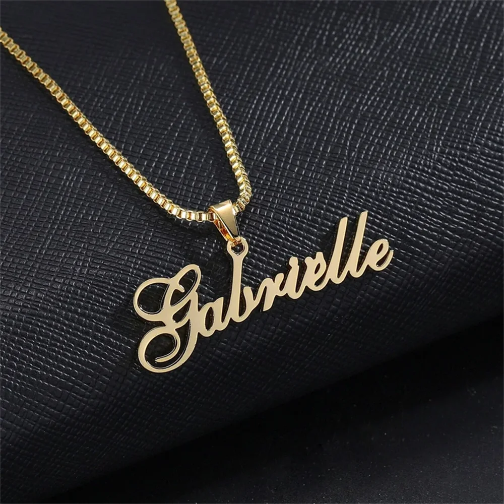 Box Chain Custom Jewelry Custom Name necklace Personalized Name Pendant Necklace For Women Men Choker BFF Gift
Box Chain Custom Jewelry Custom Name necklace Personalized Name Pendant Necklace For Women Men Choker BFF Gift
