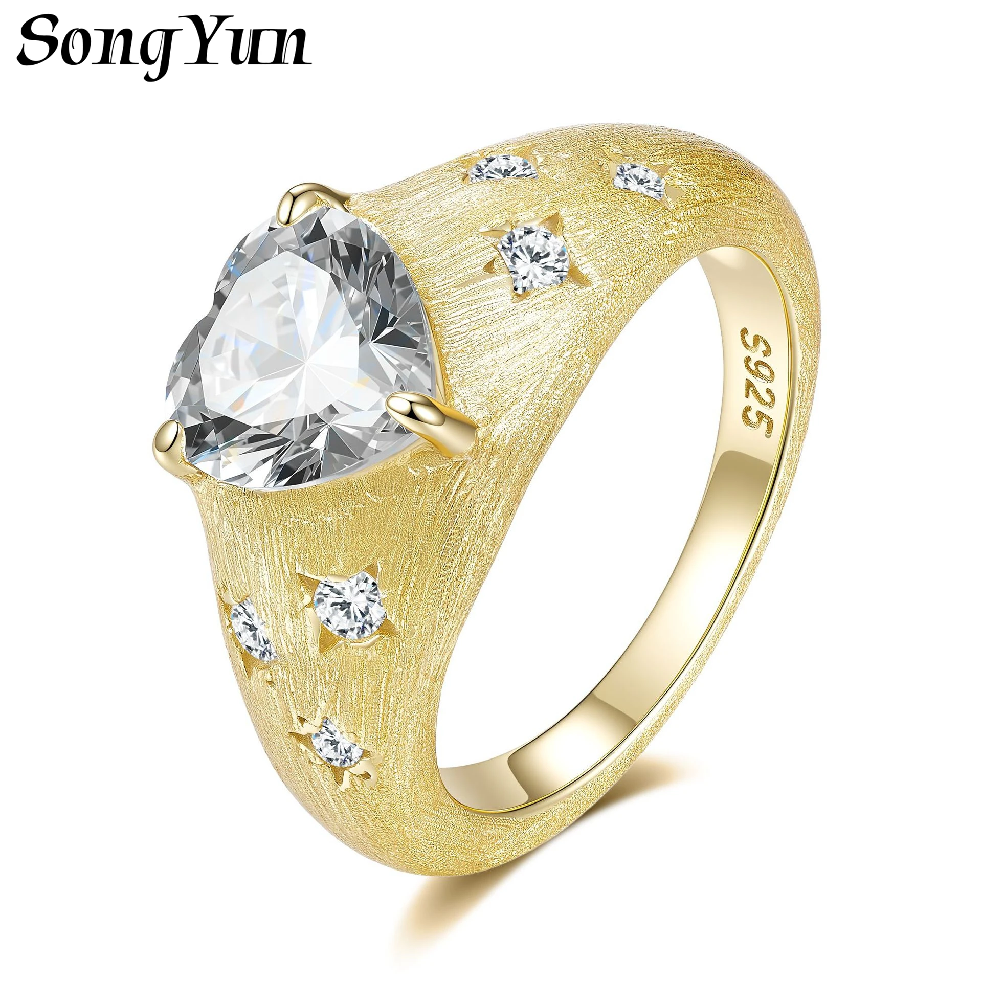 SongYun Jewelry 925 Sterling Silver Ring Moissanite D Color VVS Luxury Dreamy Handcrafted Ring Band Rings Diamond Accessories
SongYun Jewelry 925 Sterling Silver Ring Moissanite D Color VVS Luxury Dreamy Handcrafted Ring Band Rings Diamond Accessories