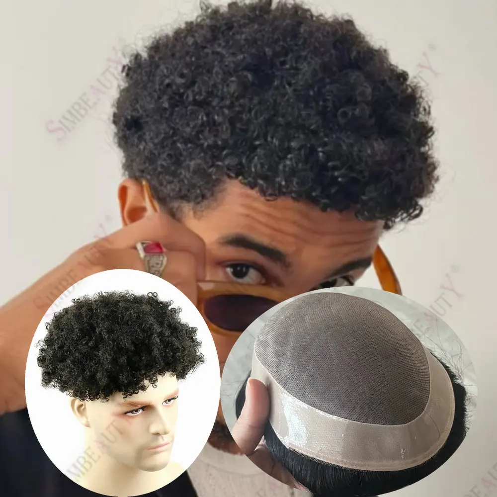 Afro Toupee for Men8mm/10mm/12mm Kinky Curly Human Hair Weave Unit Mono Lace with PU around Prothesis African American Hairpiece
Afro Toupee for Men8mm/10mm/12mm Kinky Curly Human Hair Weave Unit Mono Lace with PU around Prothesis African American Hairpiece