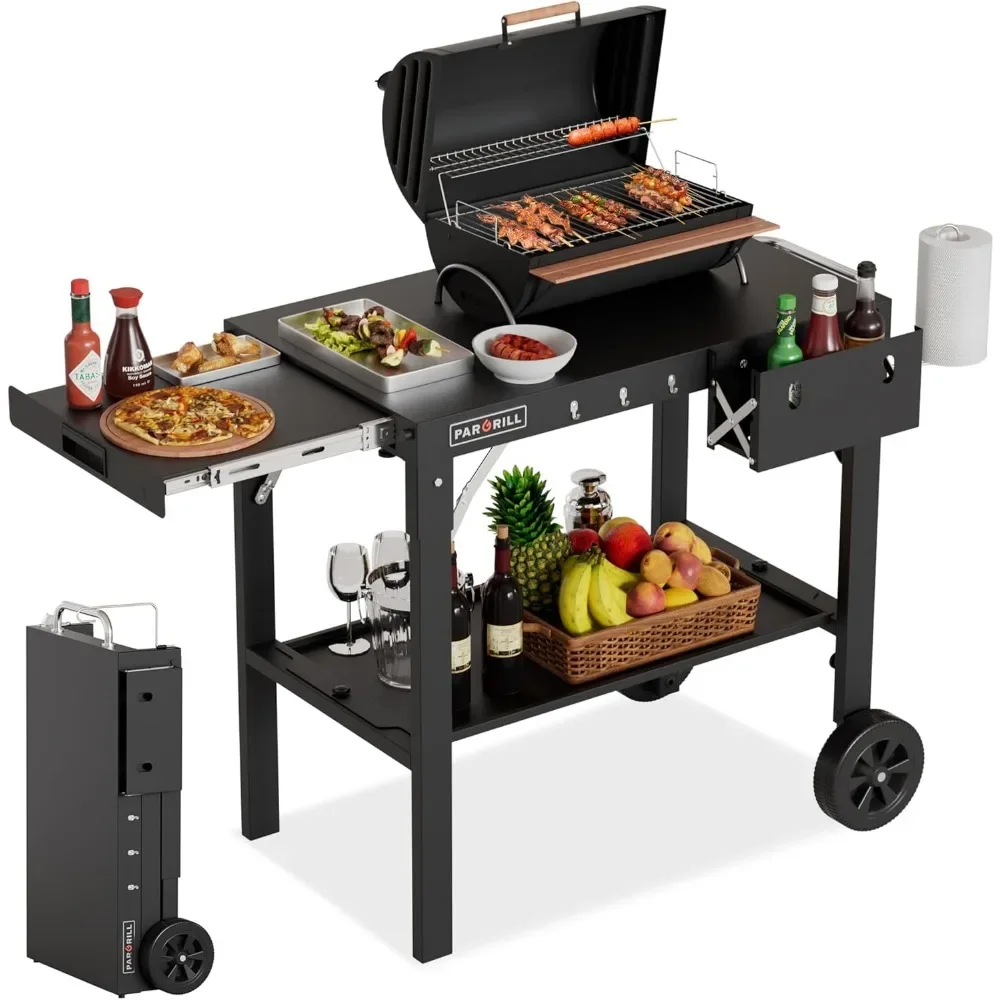 Grill Table,Folding Grill Cart with Pull-Out Side Table,Blackstone Griddle Stand,Fit 17 Inch Or 22 Inch,Modern barbecue supplies
Grill Table,Folding Grill Cart with Pull-Out Side Table,Blackstone Griddle Stand,Fit 17 Inch Or 22 Inch,Modern barbecue supplies