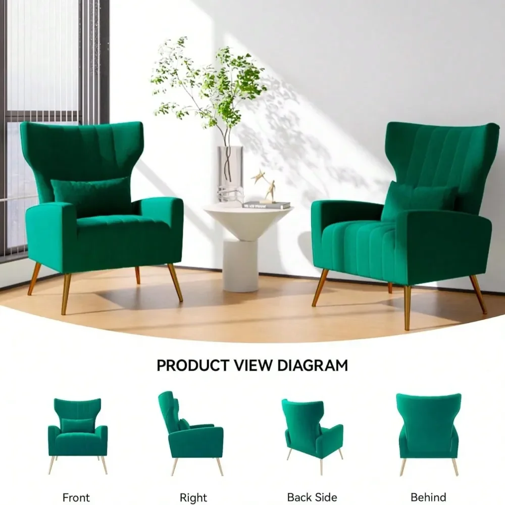 Nalupatio 1Piece Modern Velvet HighBack Armchair, мягкое кресло для отдыха, кресло для чтения, с поясничной поддержкой, металлическое золотое покрытие
Nalupatio 1Piece Modern Velvet HighBack Armchair, мягкое кресло для отдыха, кресло для чтения, с поясничной поддержкой, металлическое золотое покрытие