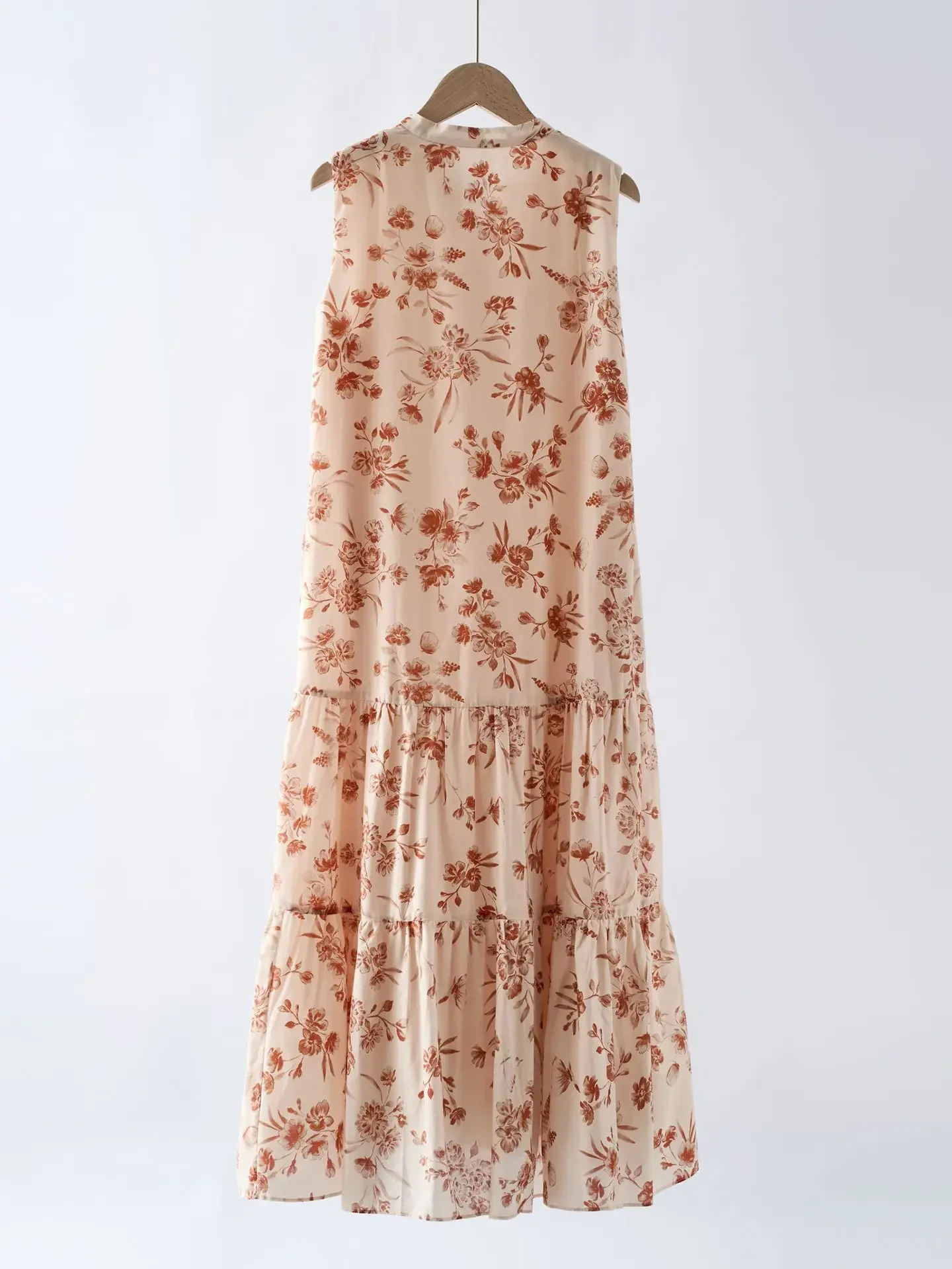 Loose Fit Sleeveless Female Layered Ruffles Mid-length Dresses Holiday Women's Floral Print Tank Dress
Loose Fit Sleeveless Female Layered Ruffles Mid-length Dresses Holiday Women's Floral Print Tank Dress