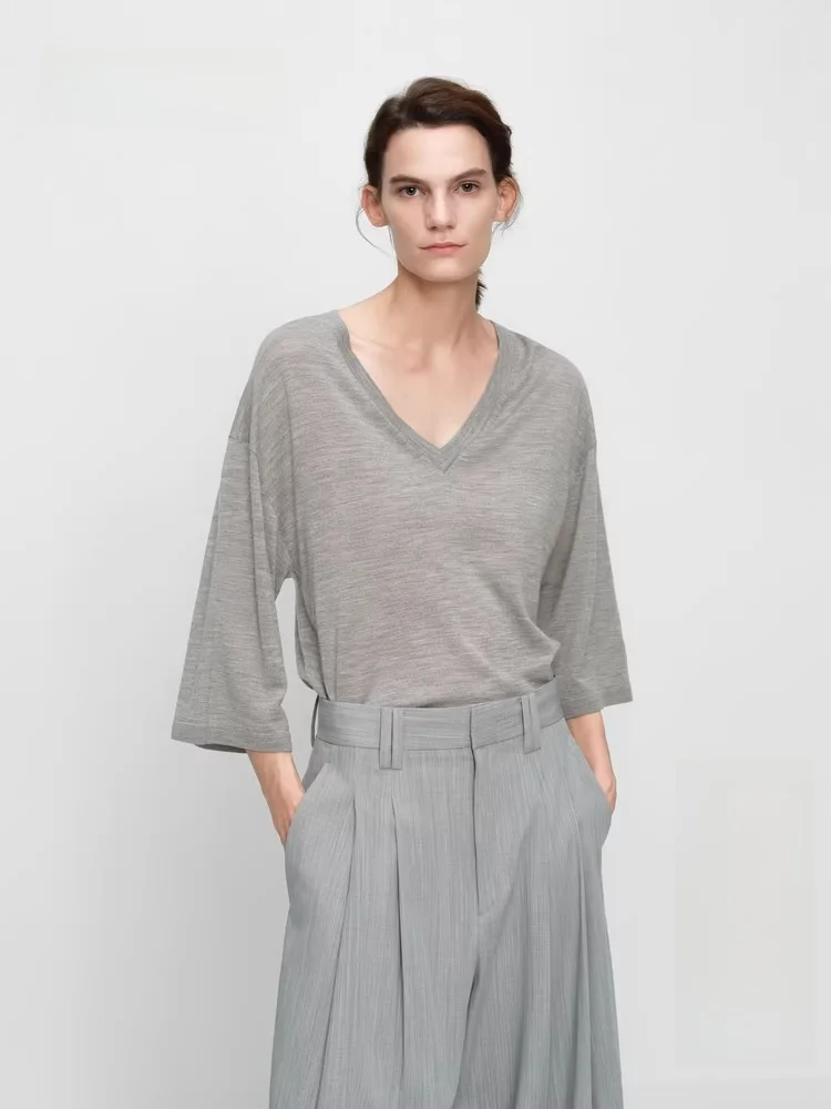 Pure Wool V-Ne 3/4 Sve Knitted Sweater Edition2025 Summer New Sle Women's Faion Woolen Top Quali Material
Pure Wool V-Ne 3/4 Sve Knitted Sweater Edition2025 Summer New Sle Women's Faion Woolen Top Quali Material